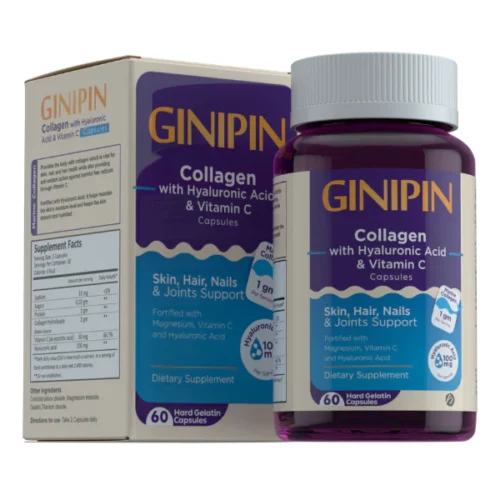 GINIPIN COLLAGEN (HYALURONIC ACID AND VIT C) 60CAP