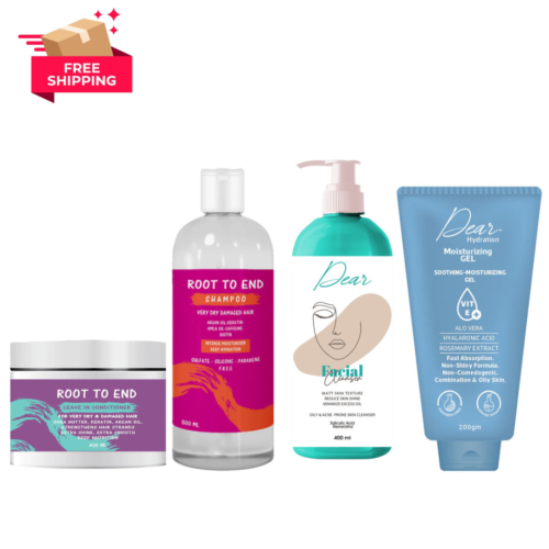 SKIN CARE ( OILY SKIN ) AND HAIR CARE BUNDLE ( FREE SHIPPING )