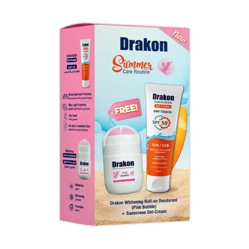 Drakon Promo pack Sunscreen Gel-Cream + Whitening Roll-On Pink Bubble
