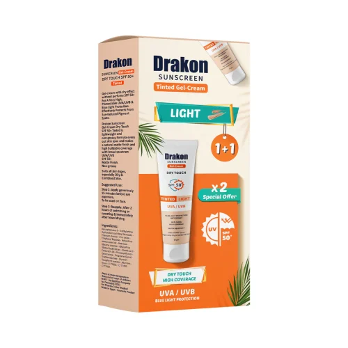 Drakon Tinted Sunscreen Foundation (Light shade) Promo Pack